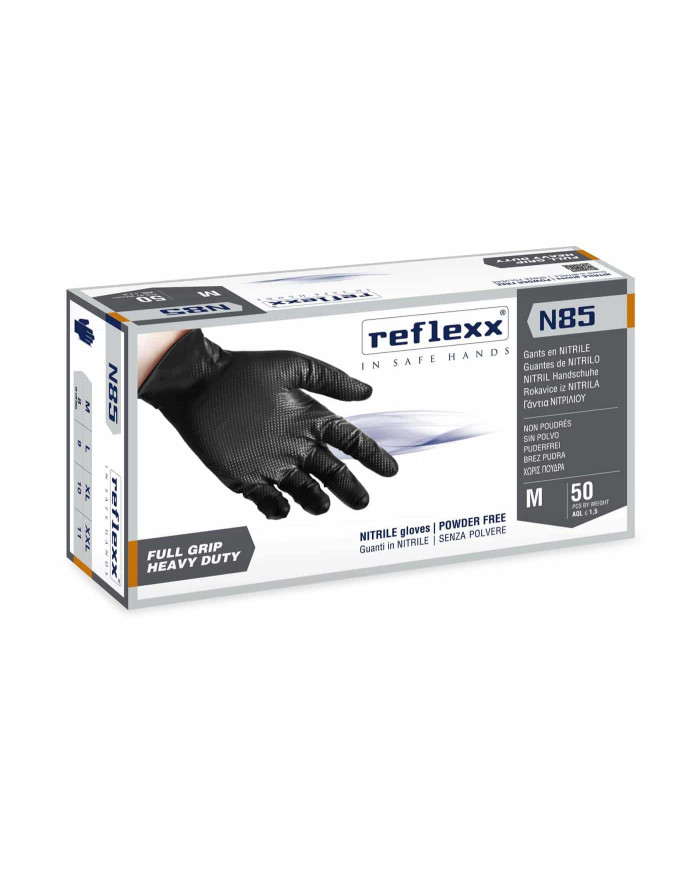 GUANTO NITRILE FULL GRIP  PZ. 50 NERO