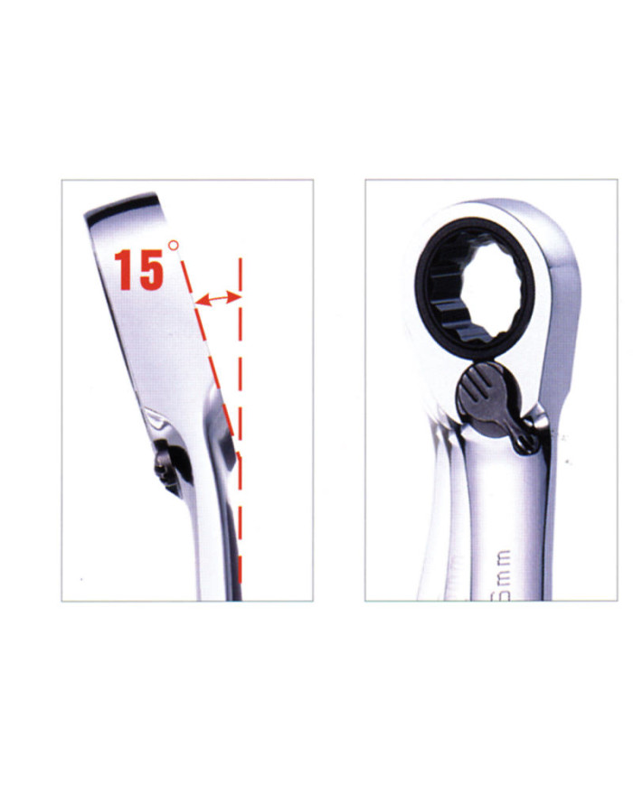 CHIAVE COMBI CRICCO POLIGONALE REVERSIBILE