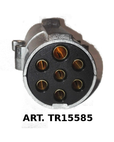 PRESA 7 POLI TIPO N 24V ALLUMINIO