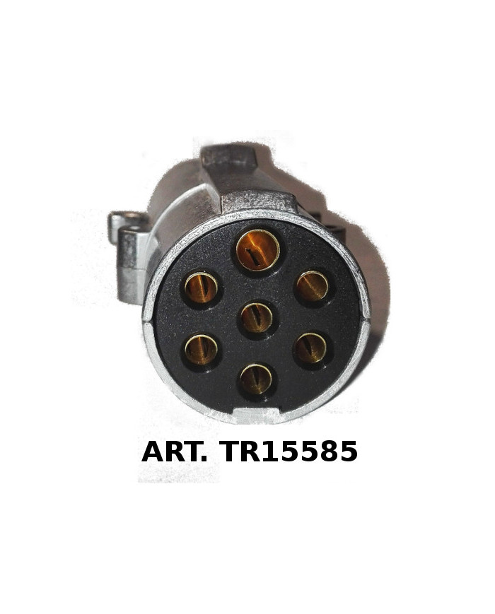 PRESA 7 POLI TIPO N 24V ALLUMINIO
