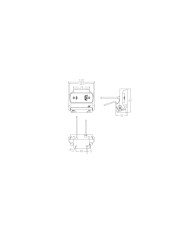 SEGNALATORE INGOMBRO ARANCIO LED 12/24V CON STAFFA