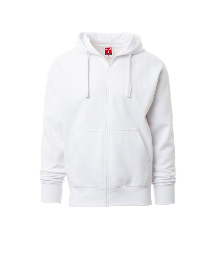 FELPA PRT FULL ZIP CON CAPPUCCIO GARZATA  280GR