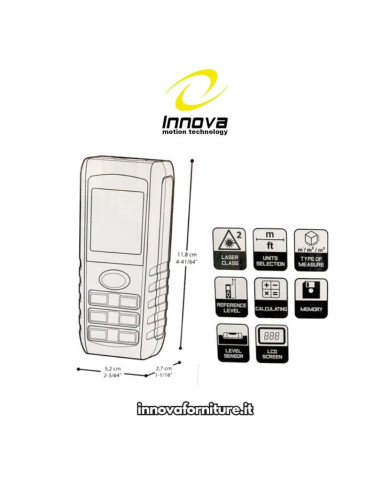 DISTANZIOMETRO LASER PORTATILE MT.80