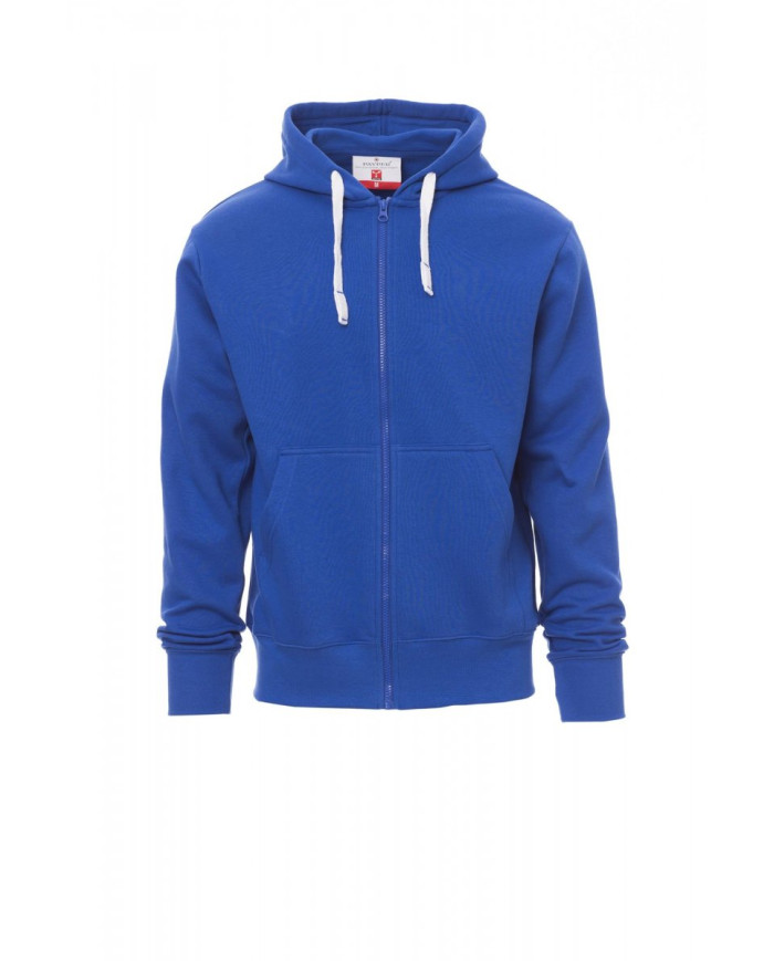 FELPA PRT FULL ZIP CON CAPPUCCIO GARZATA  280GR