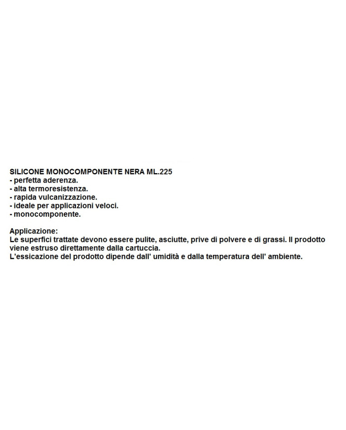 PASTA SILICONICA BLUE NERA ML.225